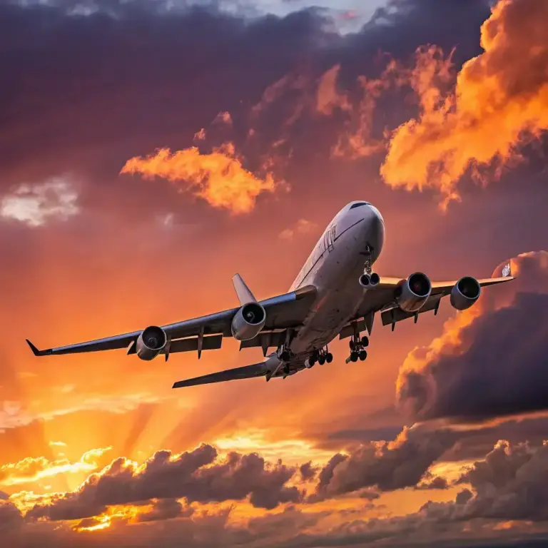 Air cargo airplane taking off representing global air freight and express logistics Services by Tawam Al Shahin Transport